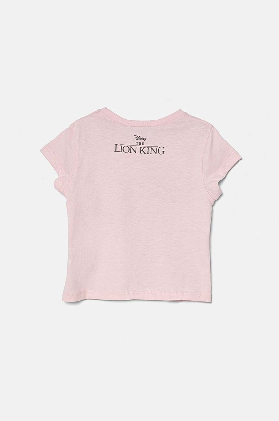 Dječja pamučna majica kratkih rukava United Colors of Benetton 3I1XG10GS.P.Seasonal roza AW24