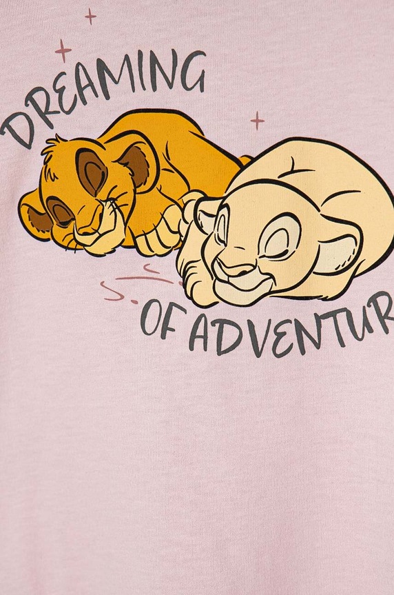 Djevojčice Dječja pamučna majica kratkih rukava United Colors of Benetton 3I1XG10GS.P.Seasonal roza