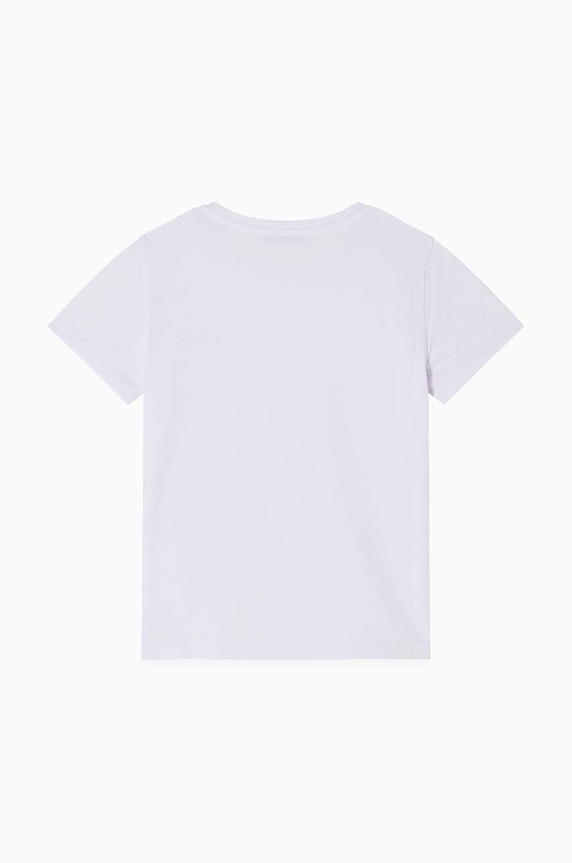 Παιδικό μπλουζάκι Patrizia Pepe J061 7M0861 λευκό AW25
