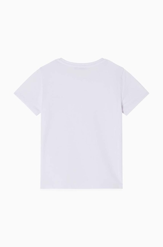 Παιδικό μπλουζάκι Patrizia Pepe J061 7M0861 λευκό AW25