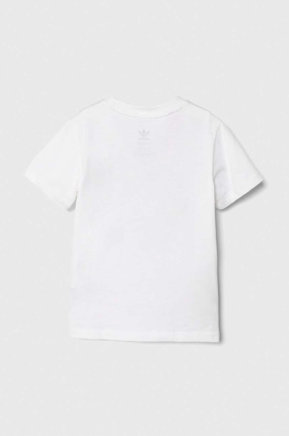 Pamučna majica kratkih rukava za bebe adidas Originals TREFOIL TEE JE0520 bijela AW24