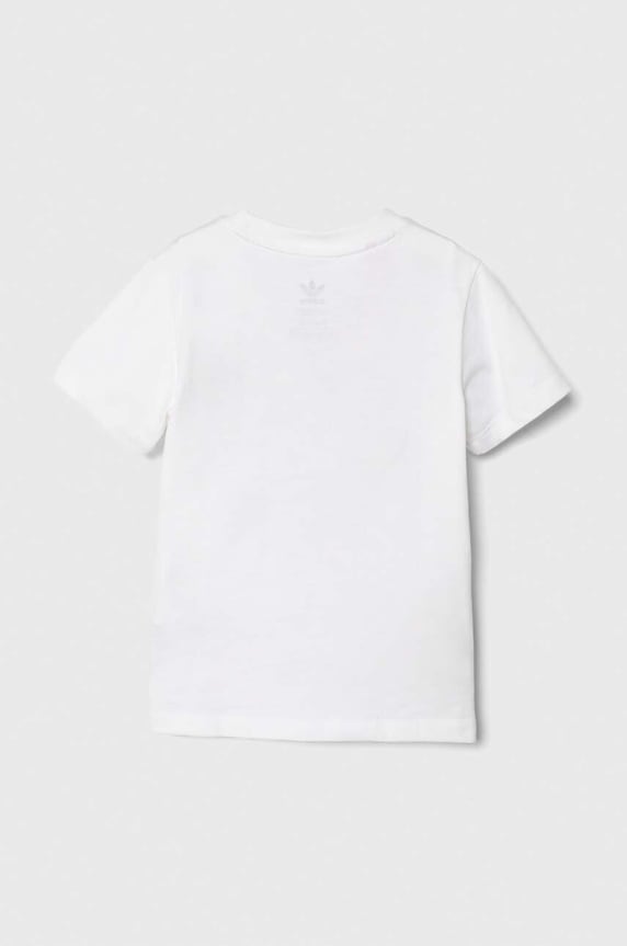 Pamučna majica kratkih rukava za bebe adidas Originals TREFOIL TEE JE0520 bijela AW24