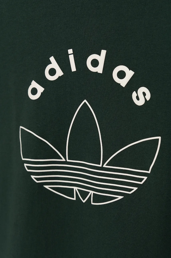 Dječja pamučna majica kratkih rukava adidas Originals TEE zelena IY9545