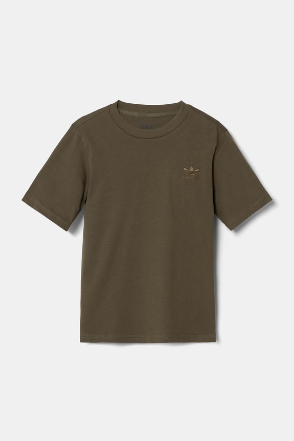 Dječja pamučna majica kratkih rukava adidas Originals TEE pamuk zelena IX5264