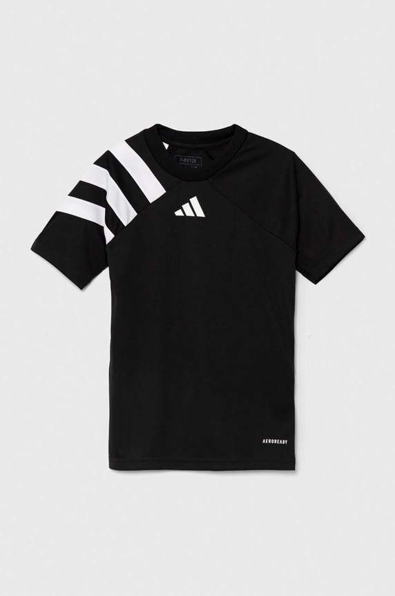 Dětské tričko adidas Performance FORTORE23 JSY Y kulatý černá IK5740