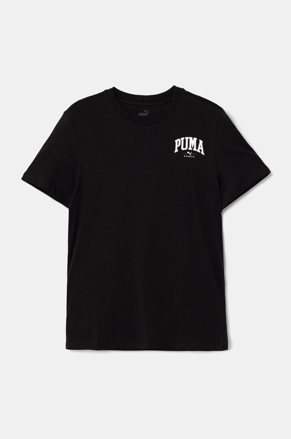 Дитяча бавовняна футболка Puma SQUAD Smallphic Tee бавовна чорний 682773