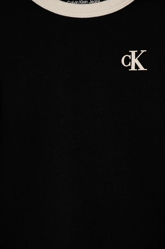 CHLAPEC Kojenecké tričko Calvin Klein Jeans IN0IN00282.9BYH černá