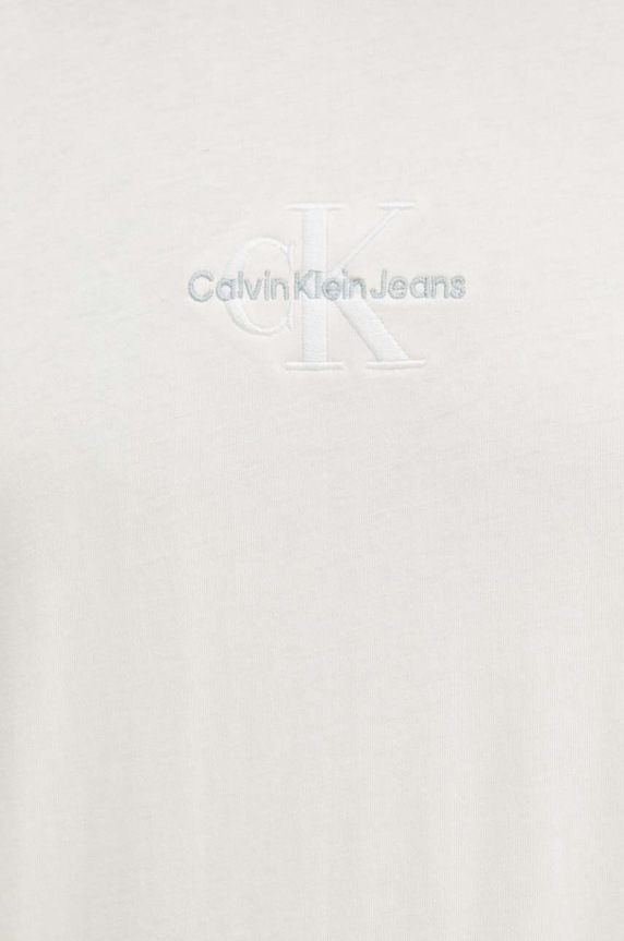 Calvin Klein Jeans t-shirt bawełniany beżowy J30J325649