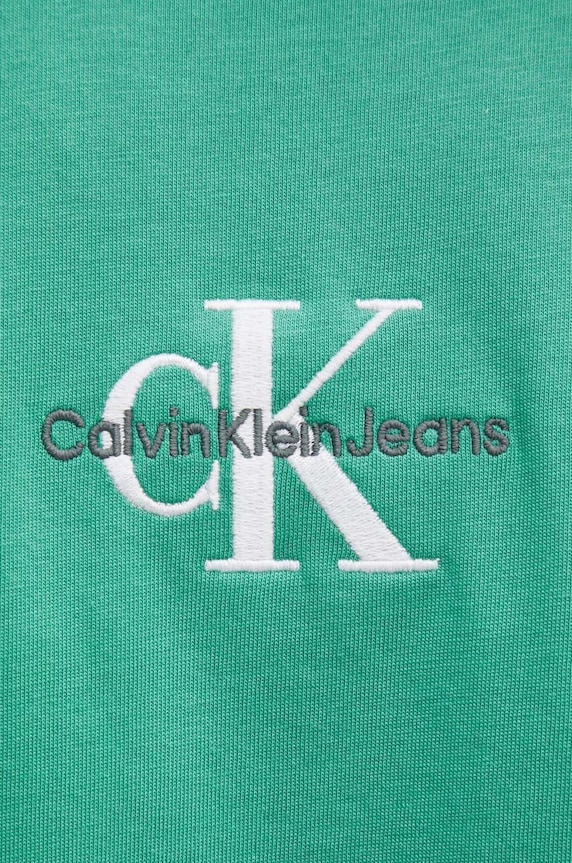 Bavlnené tričko Calvin Klein Jeans J30J325649 zelená