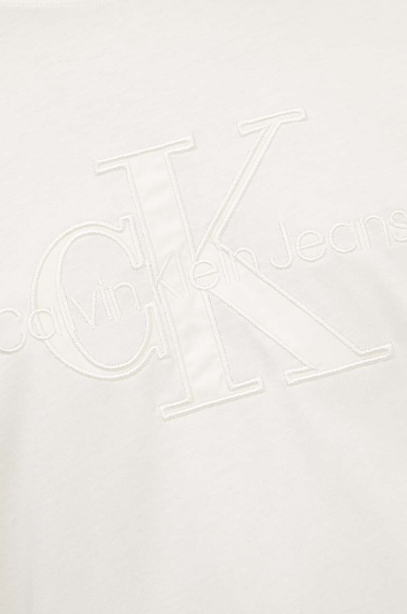 Bavlnené tričko Calvin Klein Jeans J30J325916 béžová