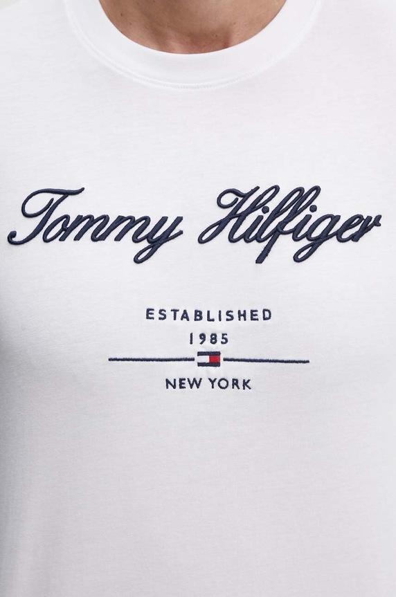 Tommy Hilfiger t-shirt bawełniany biały MW0MW33691