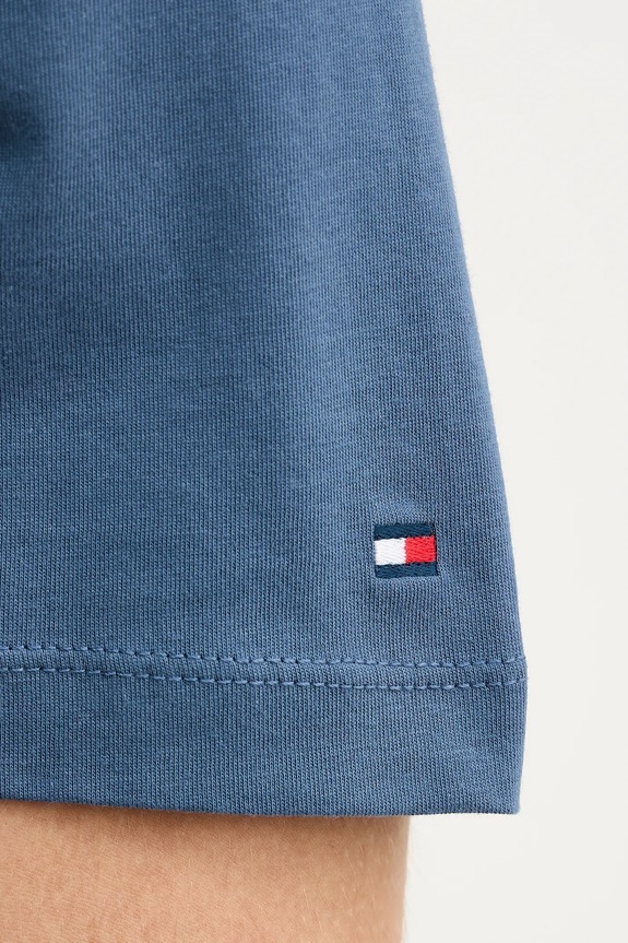 Bavlnené tričko Tommy Hilfiger MW0MW33691 modrá