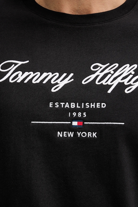 Tommy Hilfiger tricou din bumbac MW0MW33691 negru
