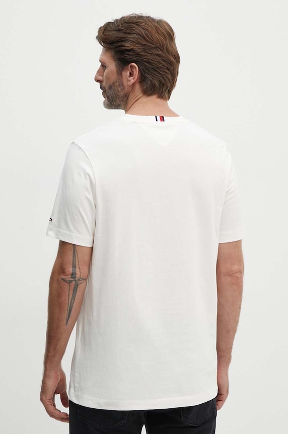 Abbigliamento Tommy Hilfiger t-shirt in cotone MW0MW35459 beige