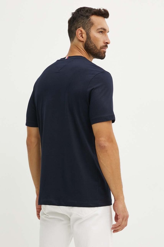 Tommy Hilfiger t-shirt bawełniany MW0MW36739 granatowy NC24