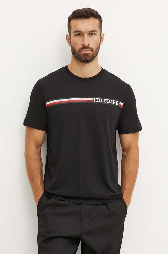 Tommy Hilfiger t-shirt in cotone MW0MW36739 nero NC24