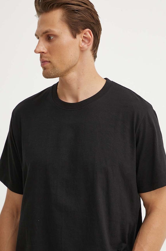 Les Deux tricou din bumbac negru LDM101179