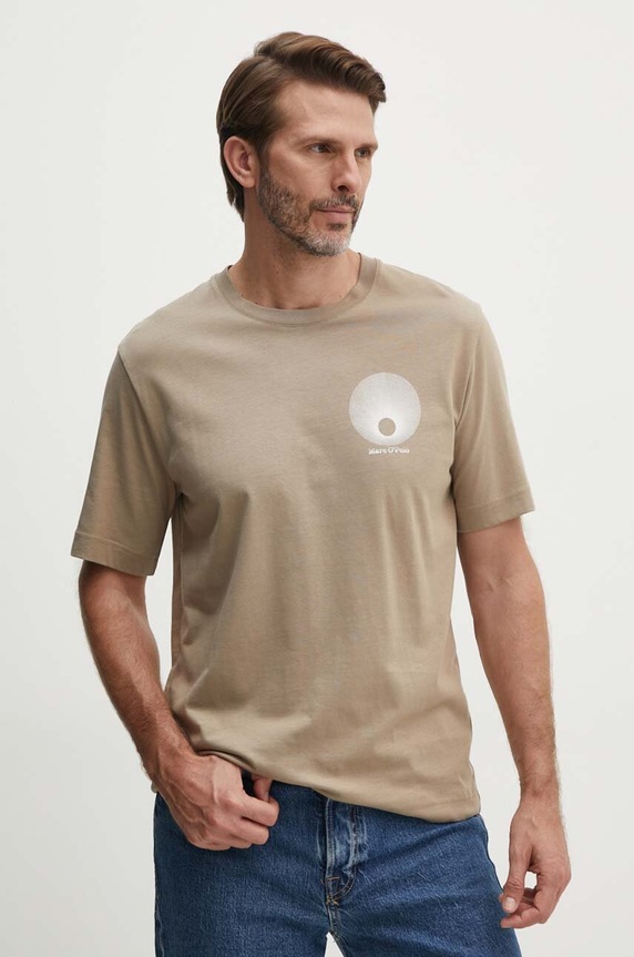 Marc O'Polo t-shirt in cotone 426201251468 beige AW24