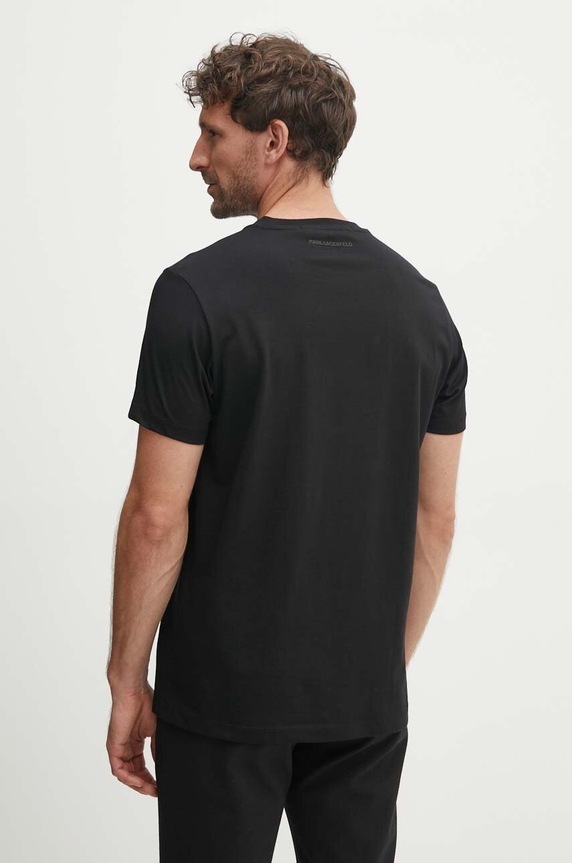 Ruházat Karl Lagerfeld pamut póló 543225.755404 fekete