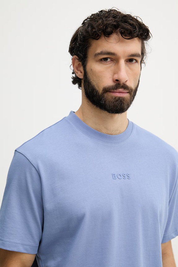 BOSS Green tricou bărbătesc din bumbac Tee 10 albastru 50519368