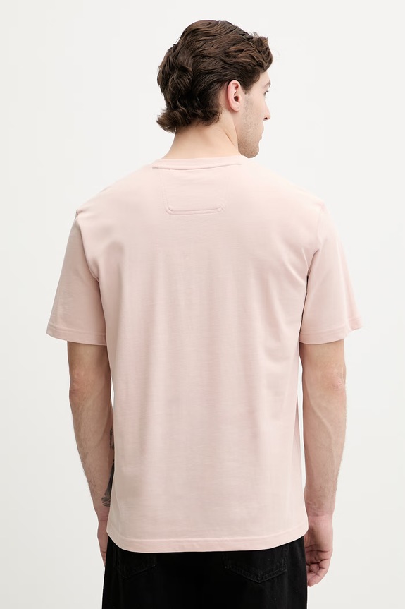 Ρούχα BOSS Green T-shirt ανδρικό βαμβακερό Tee 10 50519368 ροζ
