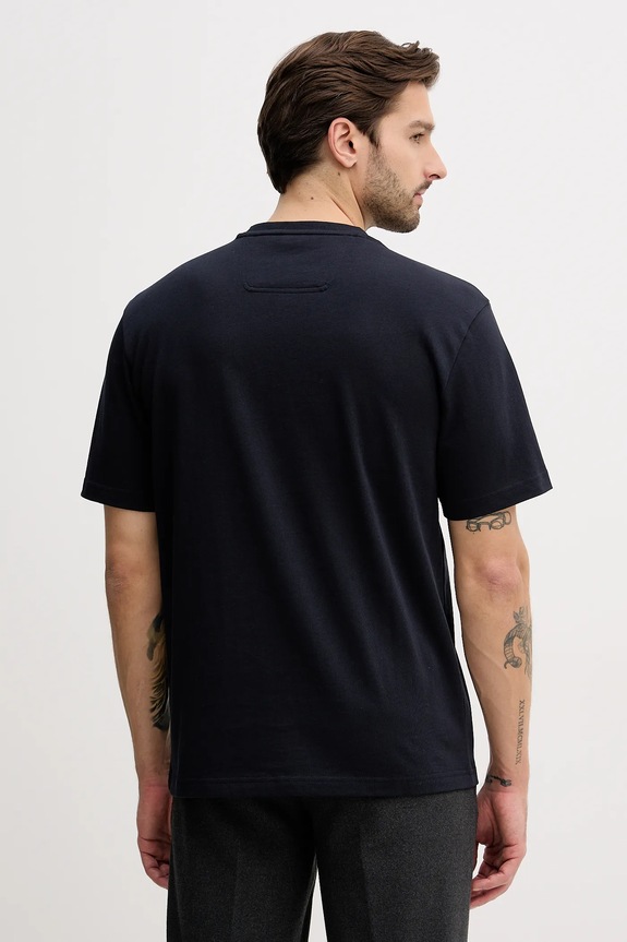 Îmbrăcăminte BOSS Green tricou bărbătesc bumbac Tee 10 50519368 bleumarin