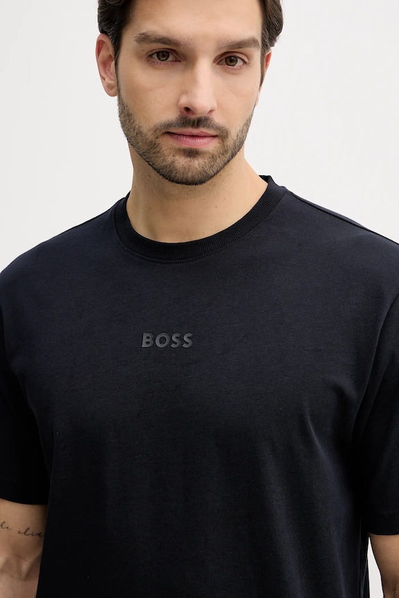 BOSS Green tricou bărbătesc bumbac Tee 10 bleumarin 50519368