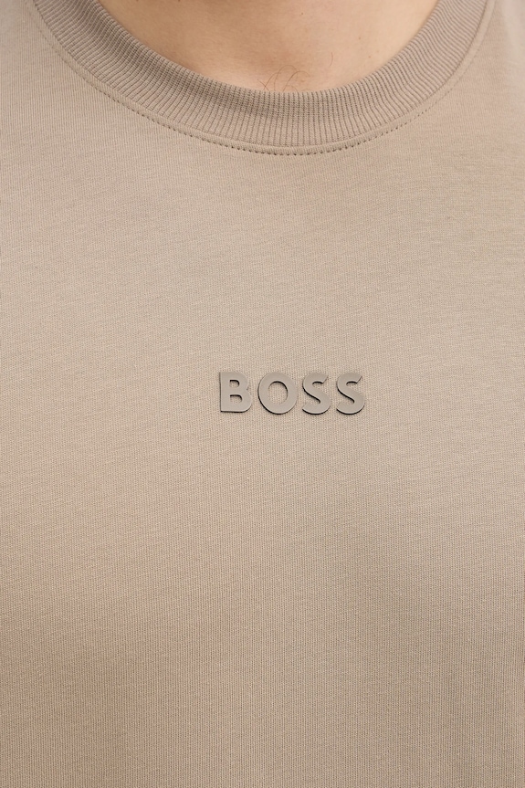 BOSS Green tricou bărbați bumbac Tee 10 50519368 bej