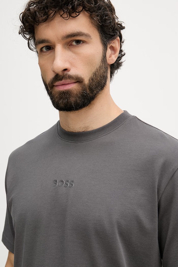 BOSS Green tricou bărbătesc bumbac Tee 10 gri 50519368