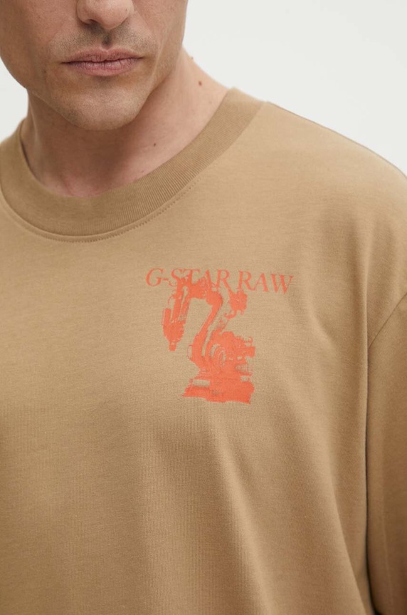 G-Star pamut póló D24691.C784 bézs