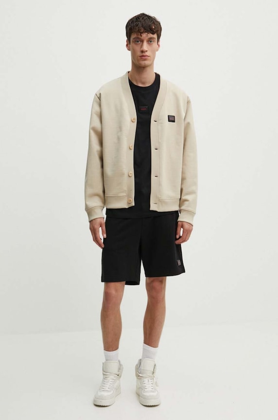 Бавовняна футболка HUGO 50528171 чорний AW24