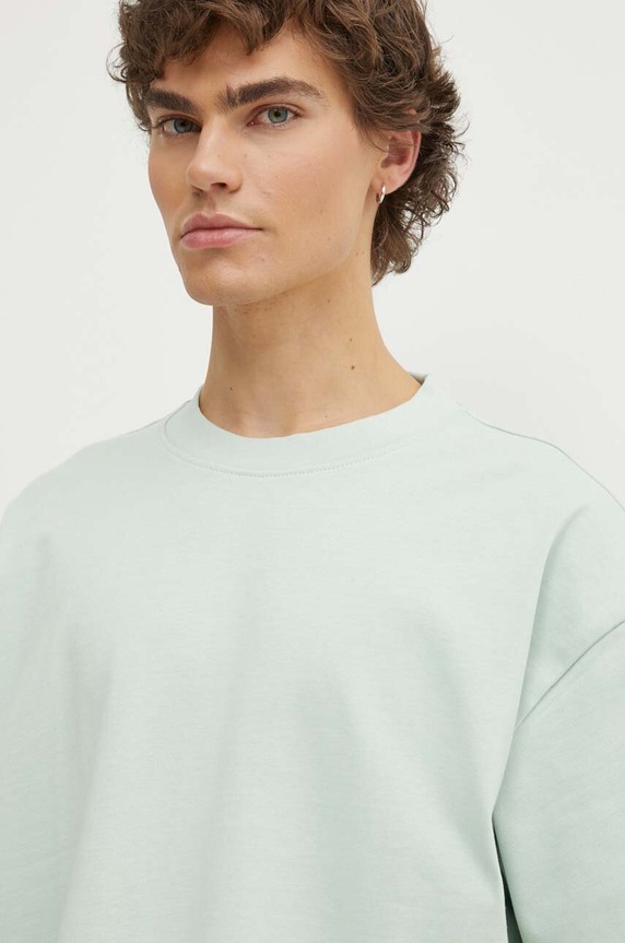 HUGO t-shirt bawełniany zielony 50516664