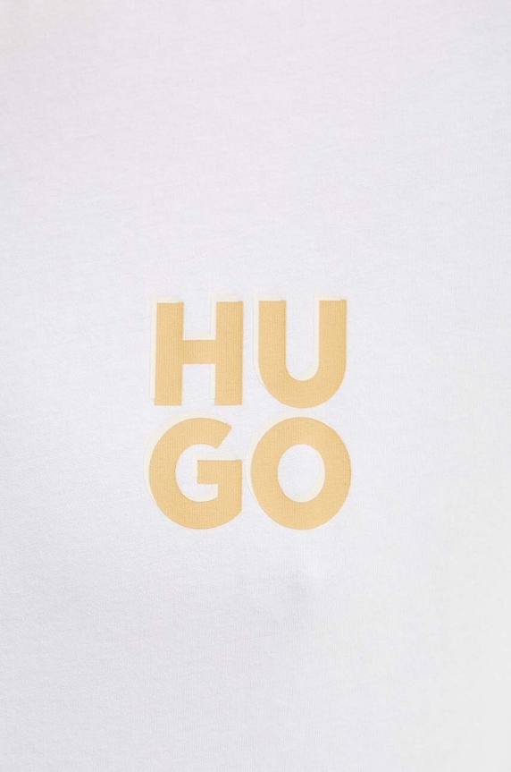 HUGO t-shirt bawełniany 50522434 biały