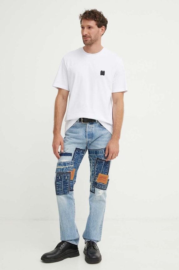MSGM tricou din bumbac 3740MM111.247798 alb AW24