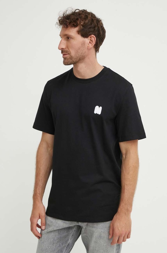 MSGM tricou din bumbac negru 3740MM111.247798