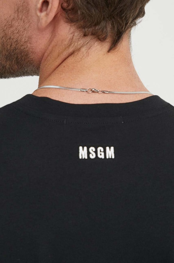 MSGM tricou din bumbac 3740MM111.247798 negru