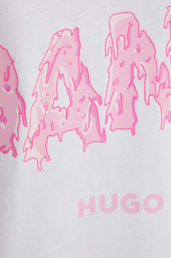 HUGO t-shirt bawełniany 50517645 biały