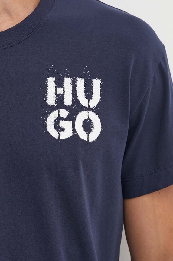 Tričko HUGO tmavomodrá 50520463
