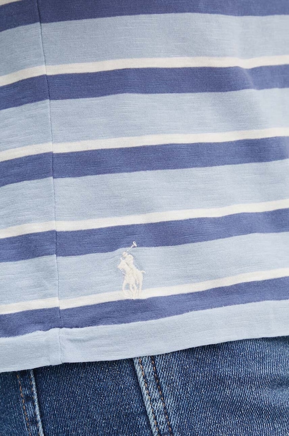 Pamučna majica Polo Ralph Lauren 710941994 plava