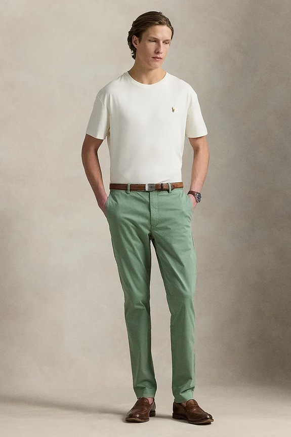 Odzież Polo Ralph Lauren T-shirt męski bawełniany 710740727 biały
