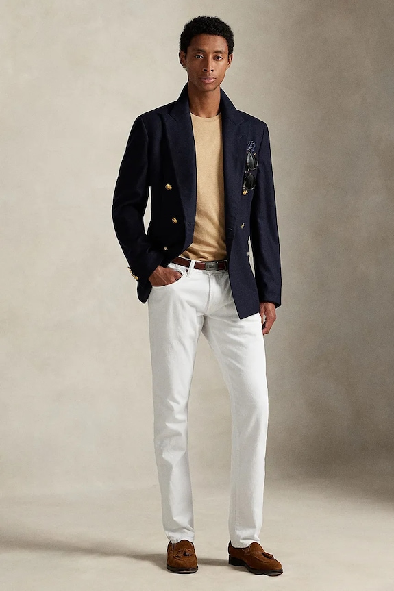 Ρούχα Βαμβακερό μπλουζάκι Polo Ralph Lauren 710740727 μπεζ