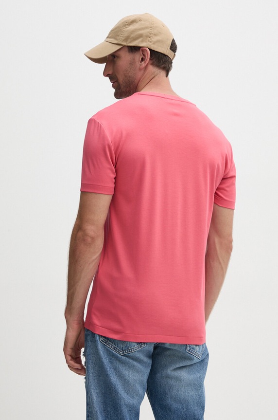 Odzież Polo Ralph Lauren T-shirt męski bawełniany 710740727 czerwony