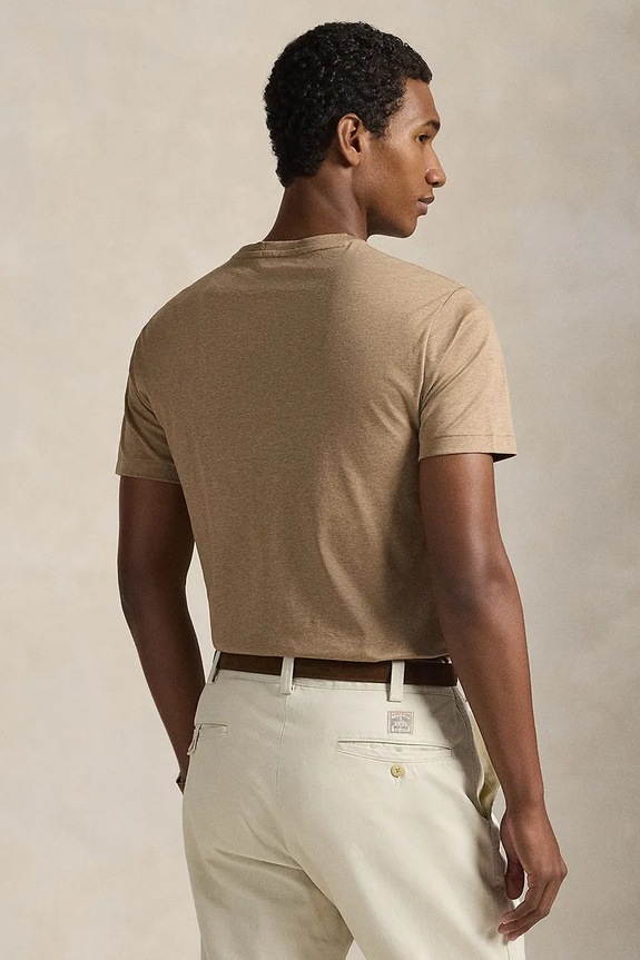 Polo Ralph Lauren t-shirt ανδρικό βαμβακερό 710740727 καφέ SS26