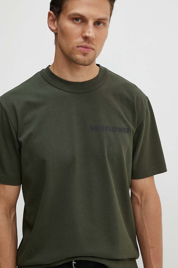 Sunflower tricou din bumbac verde 2013.SFR
