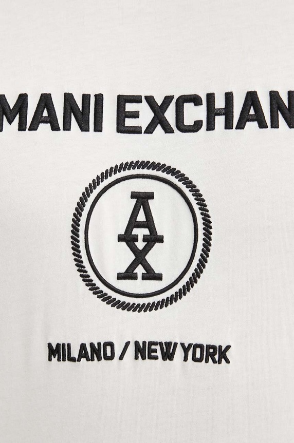 Bavlněné tričko Armani Exchange 6DZTLC.ZJ9JZ bílá