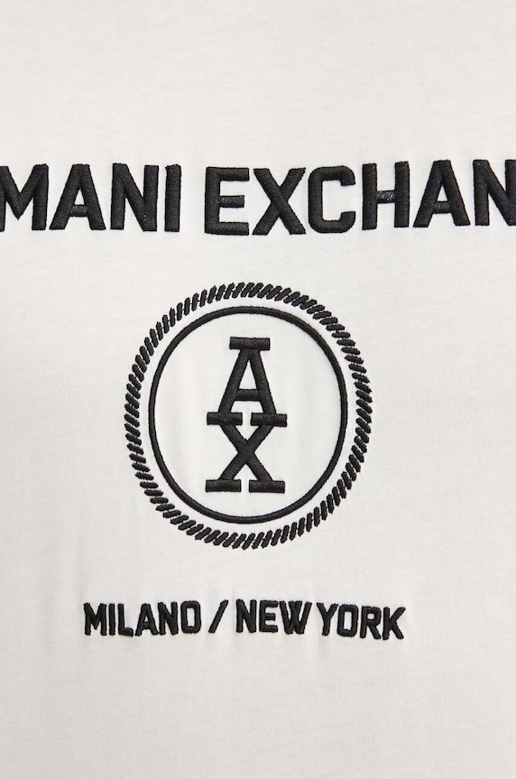 Bavlněné tričko Armani Exchange 6DZTLC.ZJ9JZ bílá