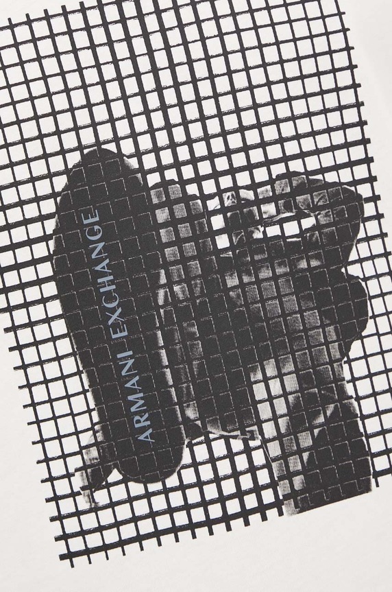 Armani Exchange t-shirt bawełniany 6DZTLD.ZJ9JZ biały