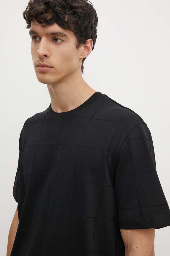 Armani Exchange t-shirt bawełniany czarny 6DZTLK.ZJ2ZZ