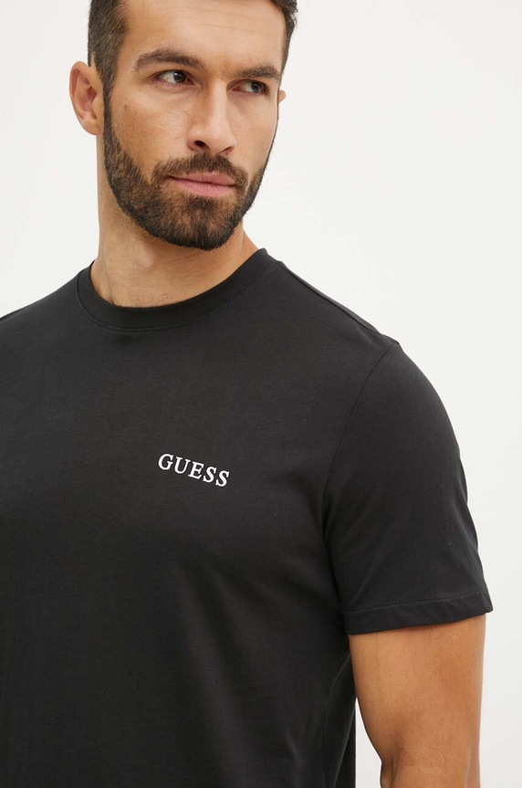 Odzież Guess t-shirt bawełniany 3-pack U4YG52.KCAM1 czarny