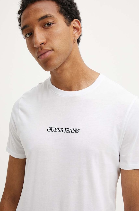 Guess Jeans pamut póló fehér M4YI52.K8HM0